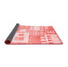 Abstract Red Modern Area Rugs