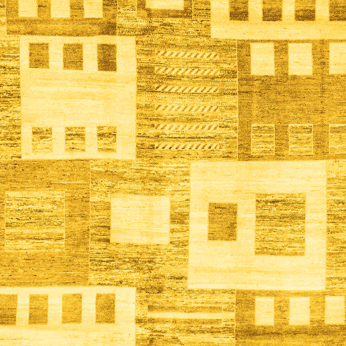 Abstract Yellow Modern Rug, abs3519yw