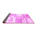 Sideview of Abstract Purple Modern Rug, abs3519pur