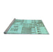 Sideview of Machine Washable Abstract Light Blue Modern Rug, wshabs3519lblu