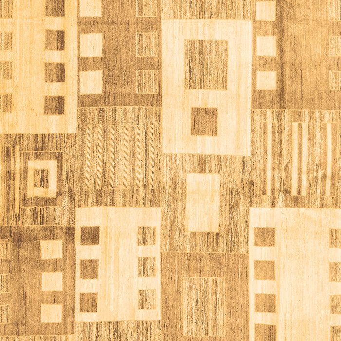 Square Machine Washable Abstract Brown Modern Rug, wshabs3519brn