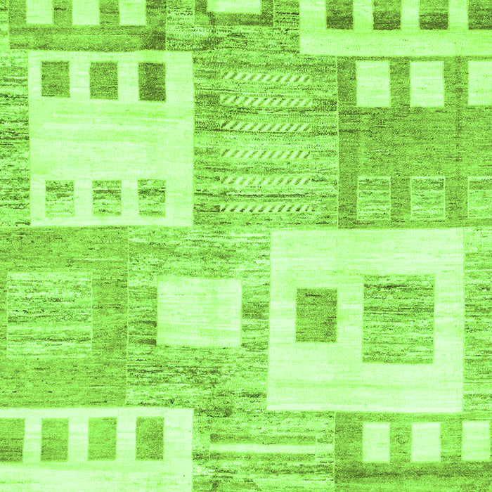 Abstract Green Modern Rug, abs3519grn