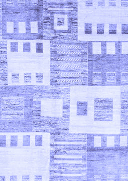 Abstract Blue Modern Rug, abs3519blu