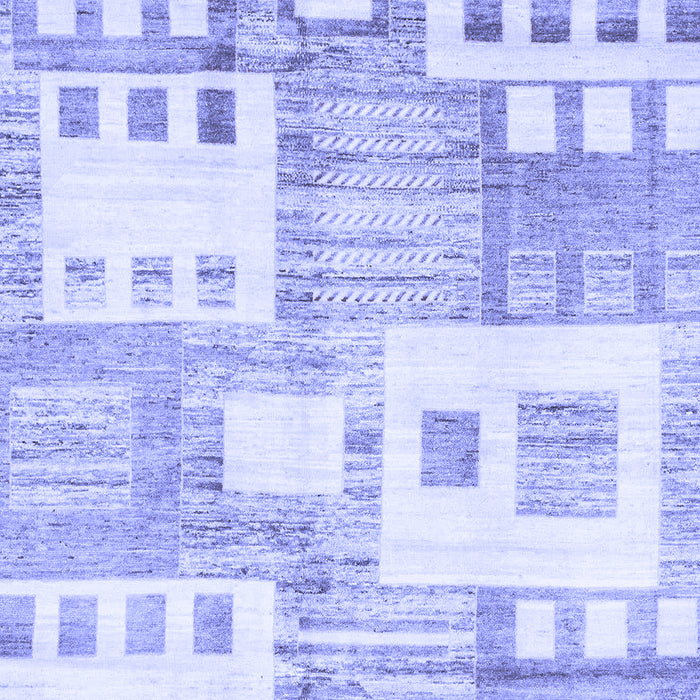 Abstract Blue Modern Rug, abs3519blu