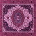 Square Abstract Pink Modern Rug, abs351pnk