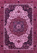 Machine Washable Abstract Pink Modern Rug, wshabs351pnk