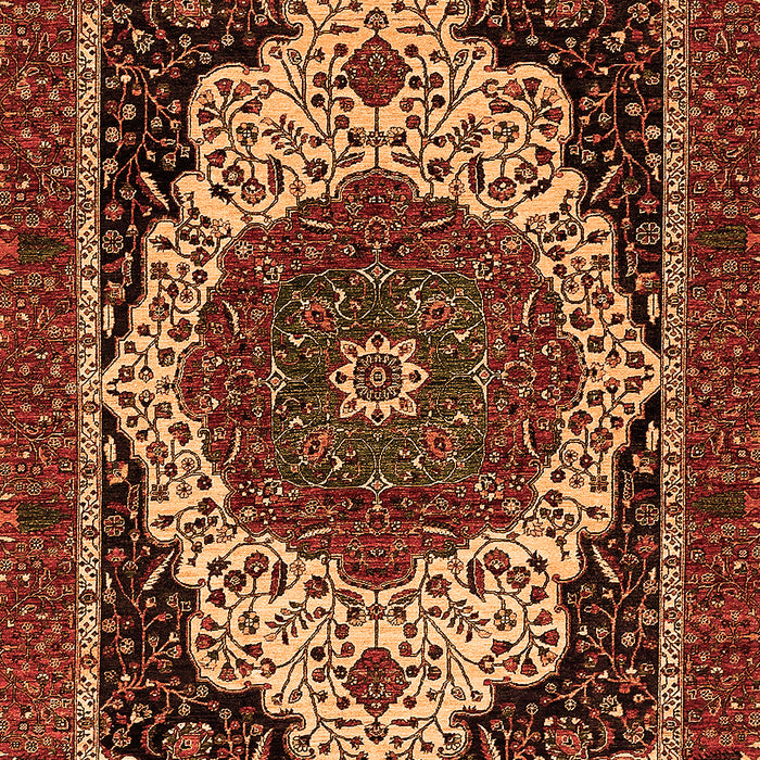 Machine Washable Abstract Orange Modern Area Rugs, wshabs351org