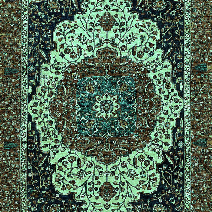 Machine Washable Abstract Turquoise Modern Area Rugs, wshabs351turq