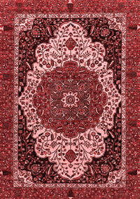 Abstract Red Modern Rug, abs351red