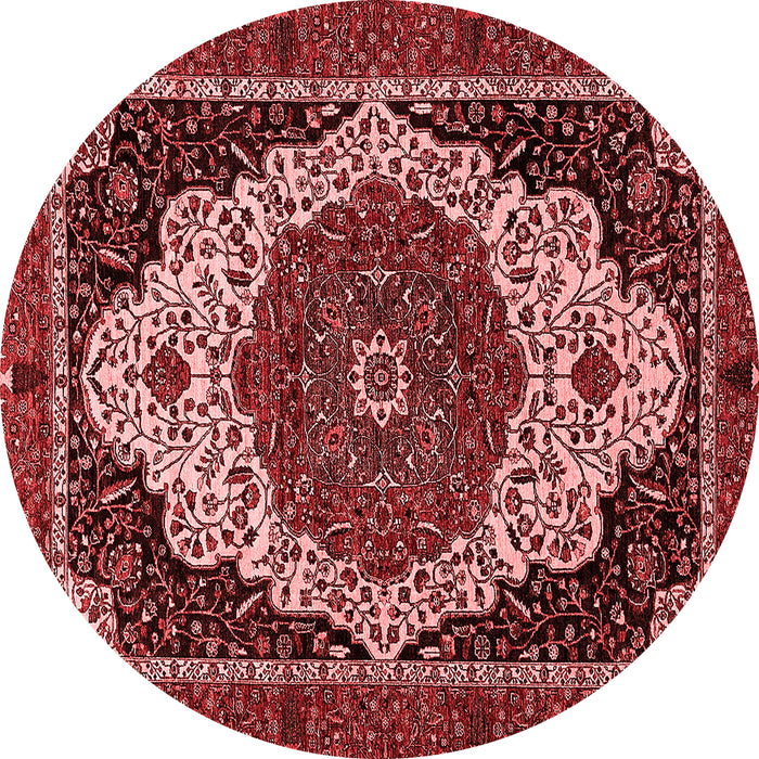 Machine Washable Abstract Red Modern Rug, wshabs351red