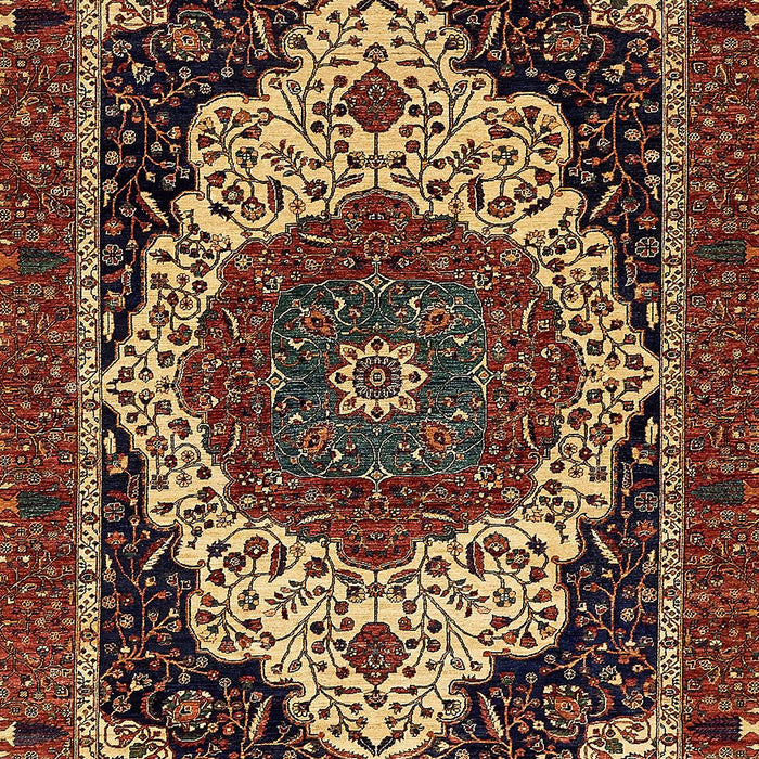 Machine Washable Abstract Red Rug, wshabs351