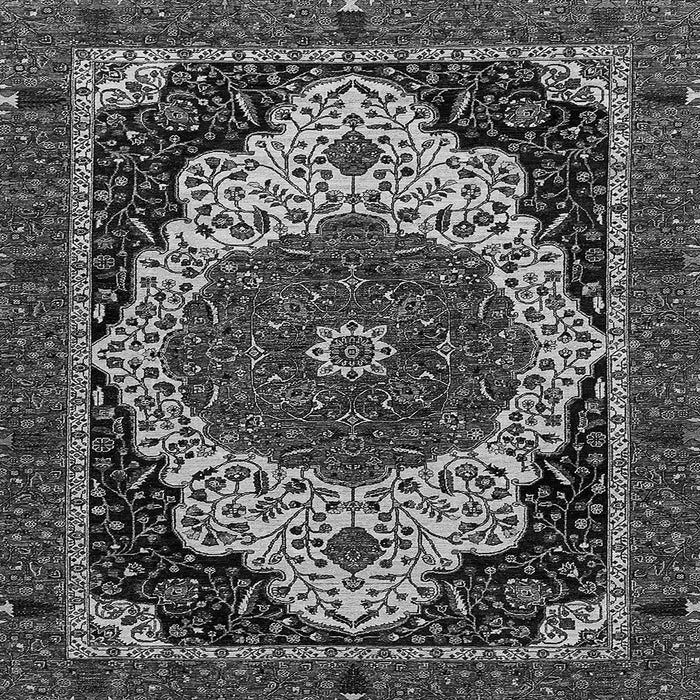 Square Abstract Gray Modern Rug, abs351gry