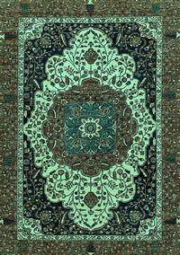 Abstract Turquoise Modern Rug, abs351turq