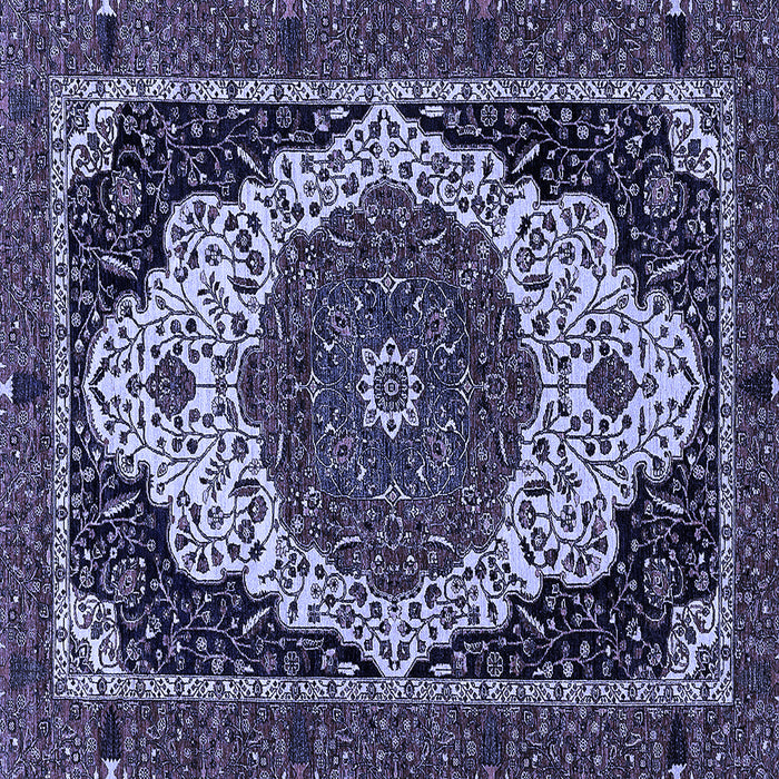 Square Machine Washable Abstract Blue Modern Rug, wshabs351blu