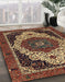 Machine Washable Abstract Red Rug in a Family Room, wshabs351