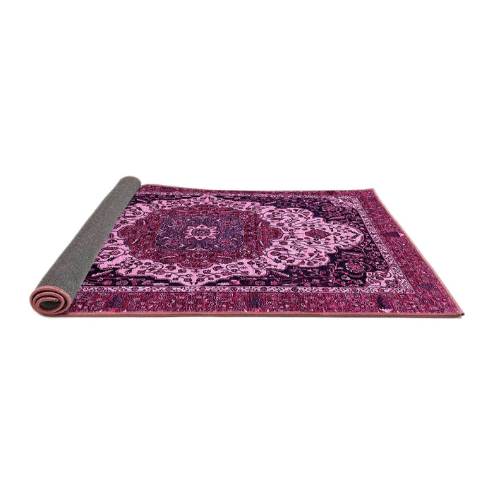 Sideview of Abstract Pink Modern Rug, abs351pnk