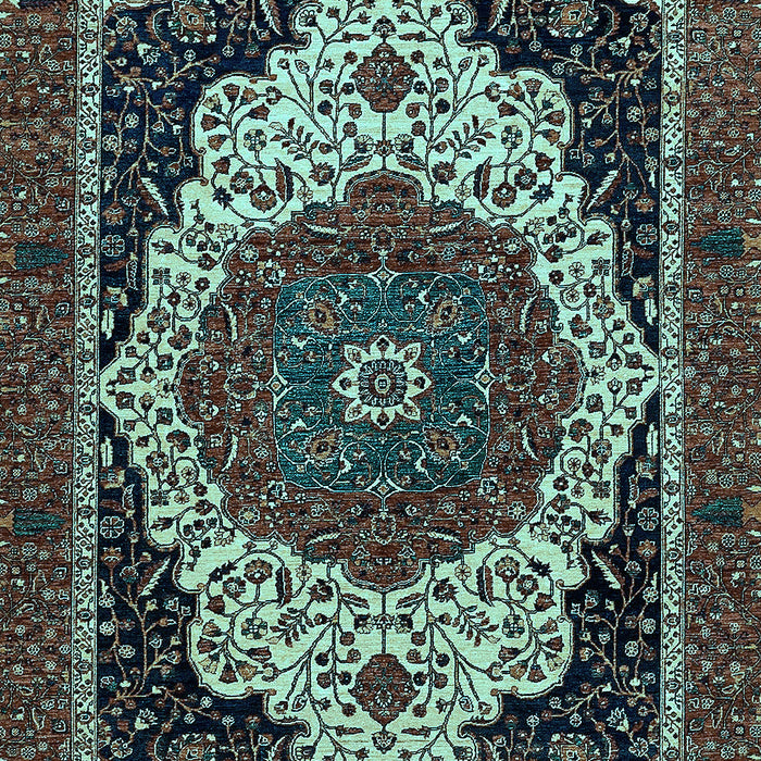 Machine Washable Abstract Light Blue Modern Rug, wshabs351lblu