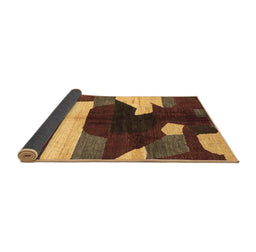 Sideview of Abstract Brown Modern Rug, abs3520brn