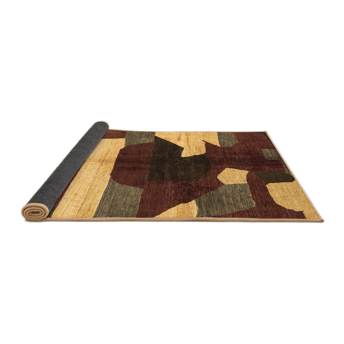 Sideview of Abstract Brown Modern Rug, abs3520brn