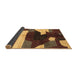 Sideview of Abstract Brown Modern Rug, abs3520brn