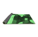 Sideview of Abstract Emerald Green Modern Rug, abs3520emgrn