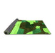 Sideview of Abstract Green Modern Rug, abs3520grn