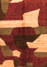 Abstract Orange Modern Rug, abs3520org