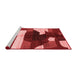 Modern Red Washable Rugs