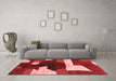 Modern Red Washable Rugs