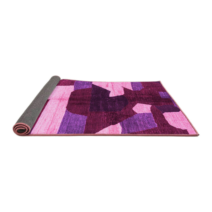 Sideview of Abstract Pink Modern Rug, abs3520pnk