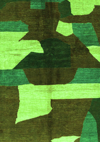 Abstract Green Modern Rug, abs3520grn