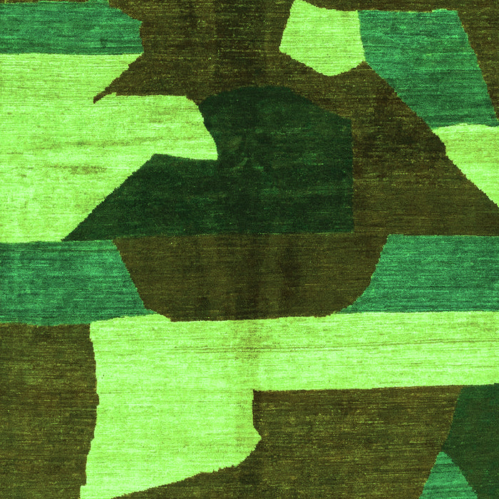 Abstract Green Modern Rug, abs3520grn