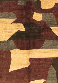 Abstract Brown Modern Rug, abs3520brn