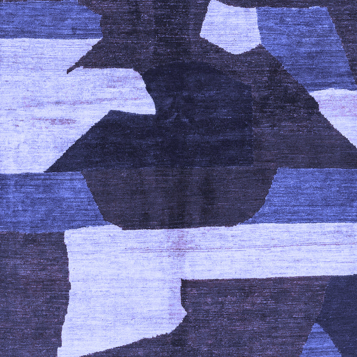Abstract Blue Modern Rug, abs3520blu