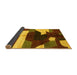 Sideview of Abstract Yellow Modern Rug, abs3520yw