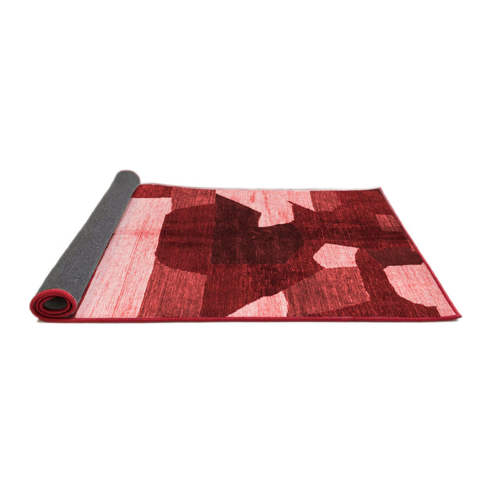 Abstract Red Modern Area Rugs