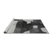 Sideview of Machine Washable Abstract Gray Modern Rug, wshabs3520gry