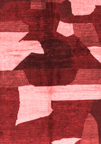 Abstract Red Modern Rug, abs3520red