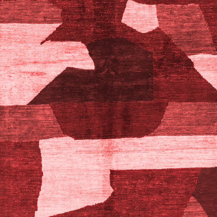 Abstract Red Modern Area Rugs