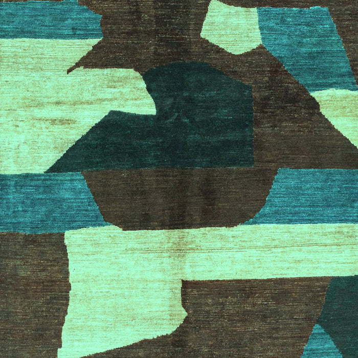Abstract Turquoise Modern Rug, abs3520turq