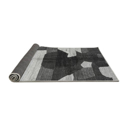 Sideview of Abstract Gray Modern Rug, abs3520gry