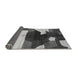 Sideview of Abstract Gray Modern Rug, abs3520gry