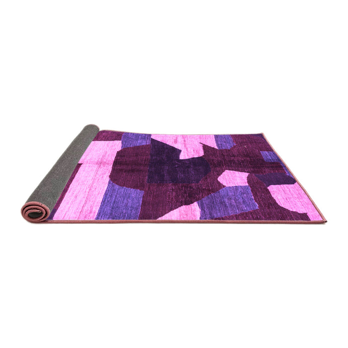 Sideview of Abstract Purple Modern Rug, abs3520pur