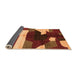 Sideview of Abstract Orange Modern Rug, abs3520org