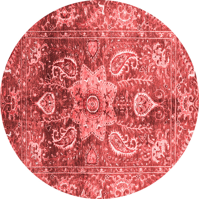 Abstract Red Modern Rug, abs3521red