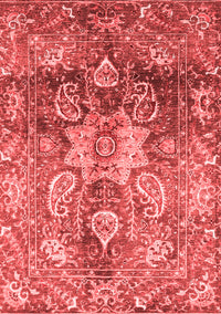 Abstract Red Modern Rug, abs3521red