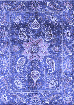 Abstract Blue Modern Rug, abs3521blu