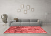 Modern Red Washable Rugs