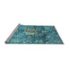 Sideview of Machine Washable Abstract Light Blue Modern Rug, wshabs3521lblu
