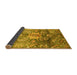 Sideview of Abstract Yellow Modern Rug, abs3521yw